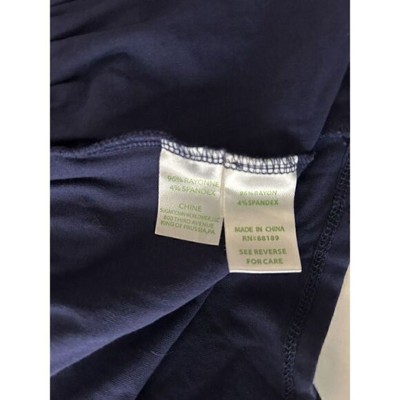 Lilly Pulitzer "Misha" Navy Blue Rayon Wrap Dress Size XS Designer - Picture 5 of 5